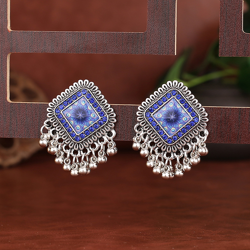 Indian Wedding Supply - Vintage Ethnic Silver Color Square Alloy