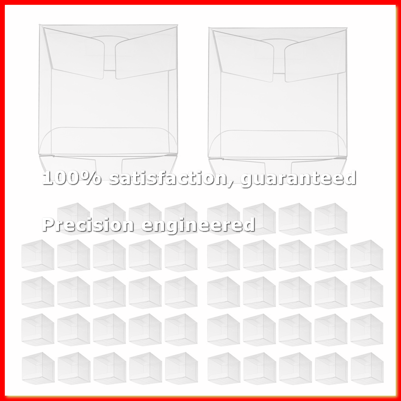 Wedding Favor Box - 50Pcs Clear Plastic Boxes for Gifts