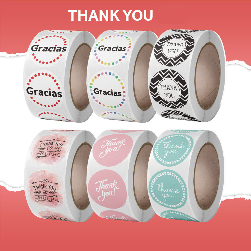 Wedding Supply Business - 24 Styles Colorful Thanks Theme Spanish