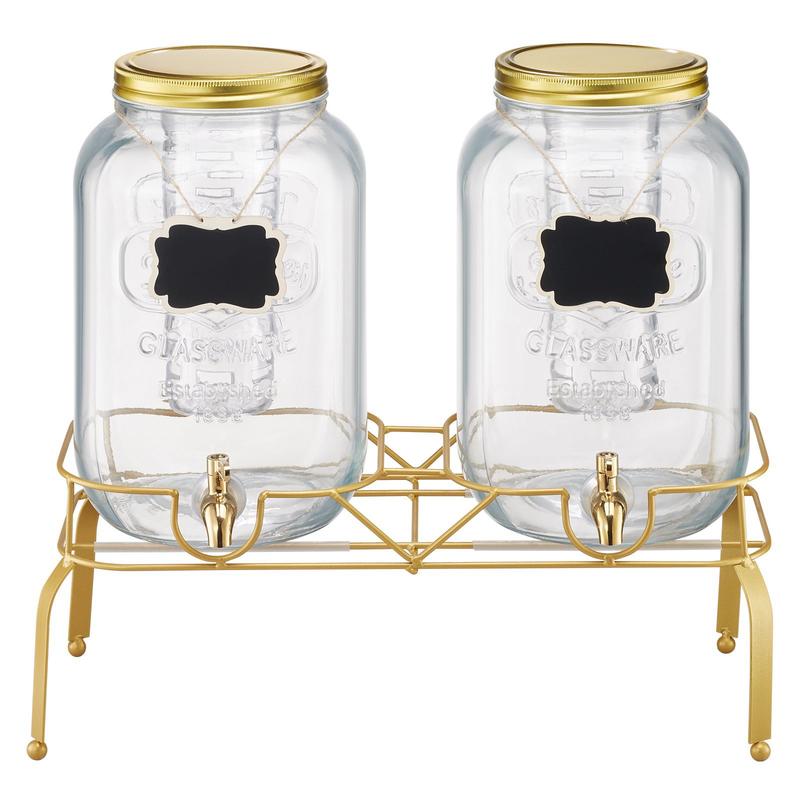 Wedding Tap - Glass Liquid Container 2 Gallon 2