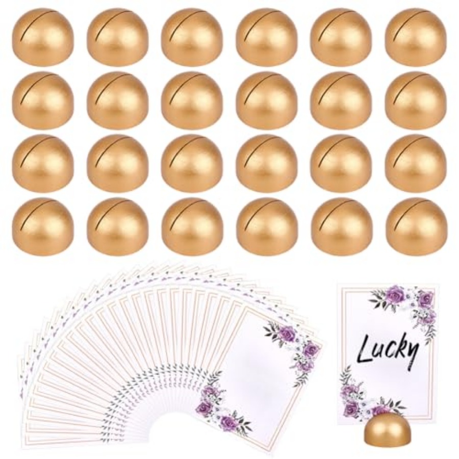 Table Number Gold - 24 Pack Gold Table Number Holders