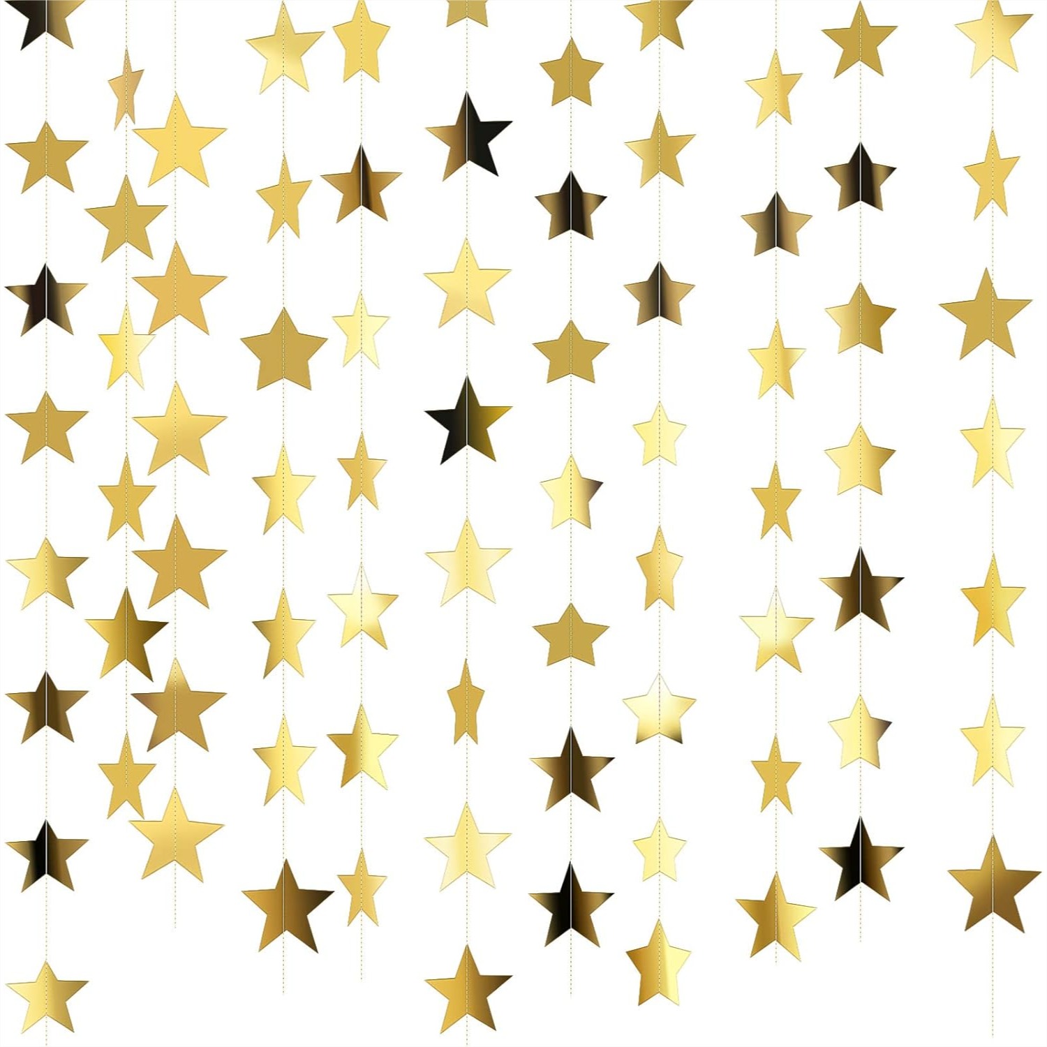 Wedding Supply Decor - 130ft Star Garland Banner for Graduation