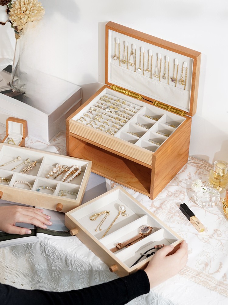 Elegant Wooden Jewelry Box for - Wedding Solution avaliação e preço