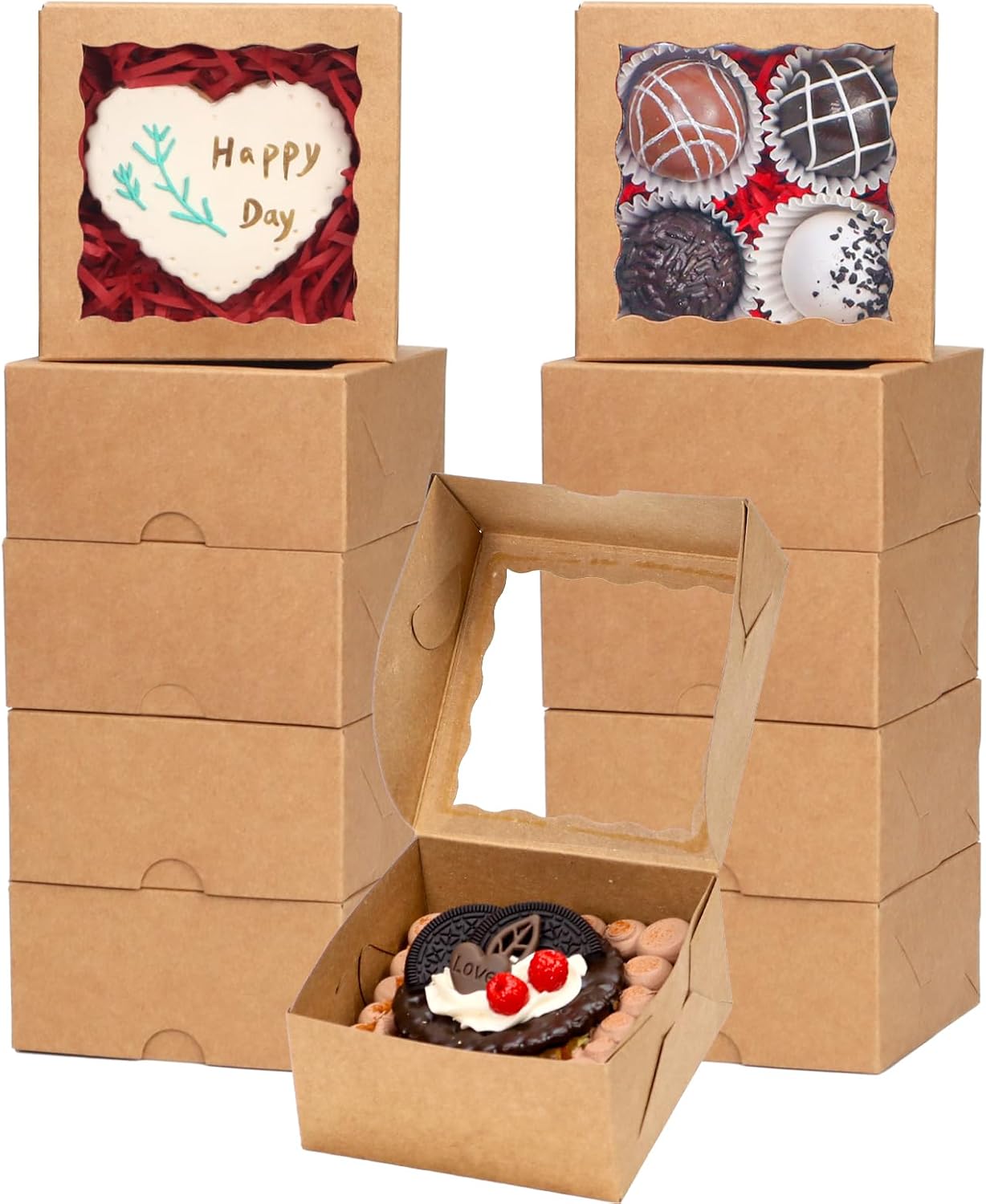 Bakery Boxes 50-Count 4x4x2 In - Wedding Favor Box avaliação e preço