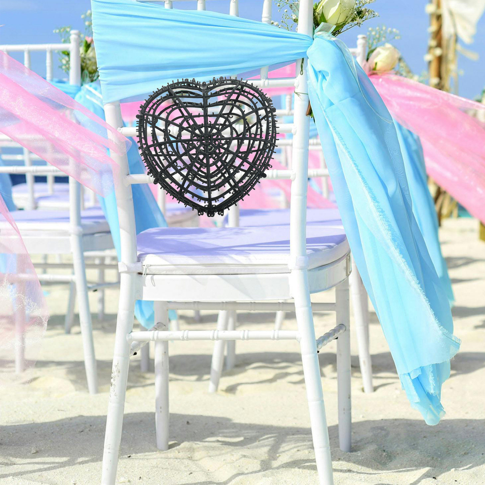 2Pcs Artificial Heart Shaped F - Wedding Supply Decor avaliação e preço