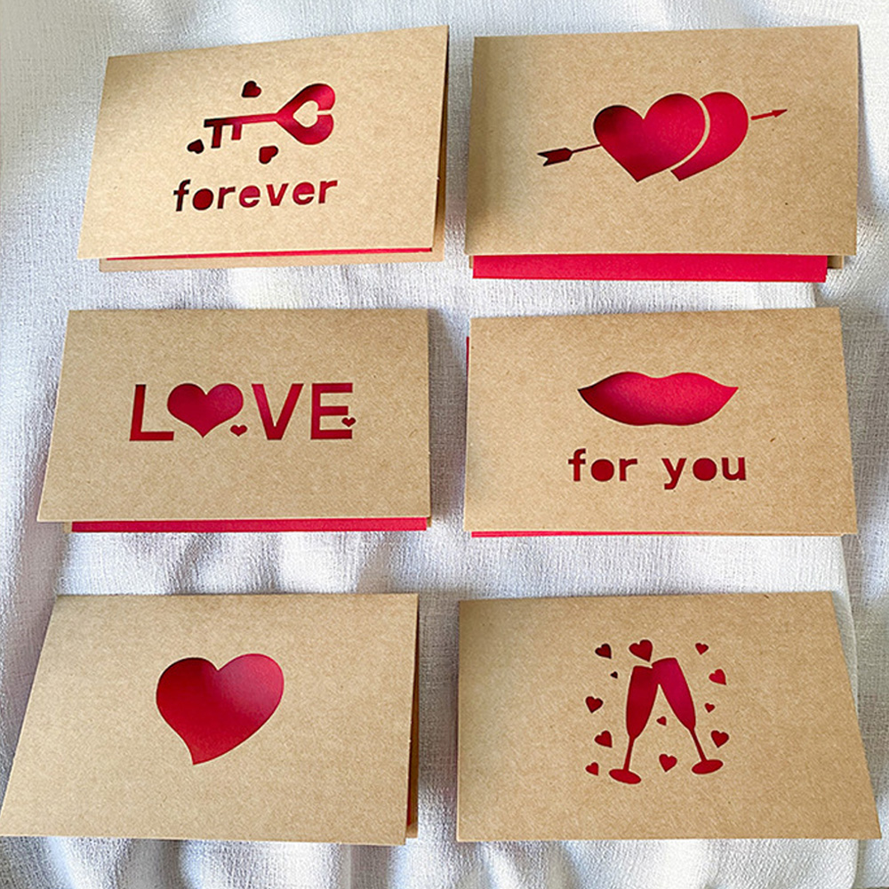 Love Gift Cards Red Kraft Pape - Wedding Supply Business avaliação e preço