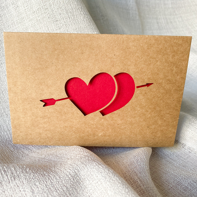 Love Gift Cards Red Kraft Pape - Wedding Supply Business avaliação e preço