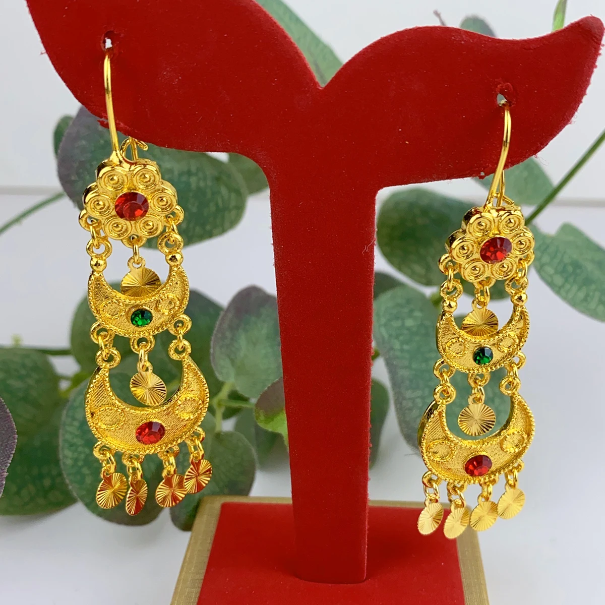 Indian Drop Dangle Earrings Je - Indian Wedding Supply avaliação e preço