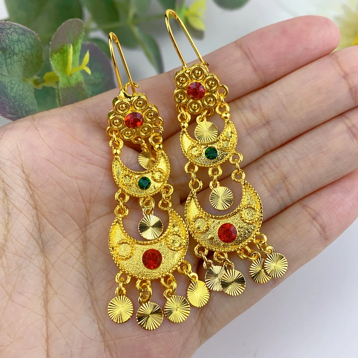 Indian Drop Dangle Earrings Je - Indian Wedding Supply avaliação e preço