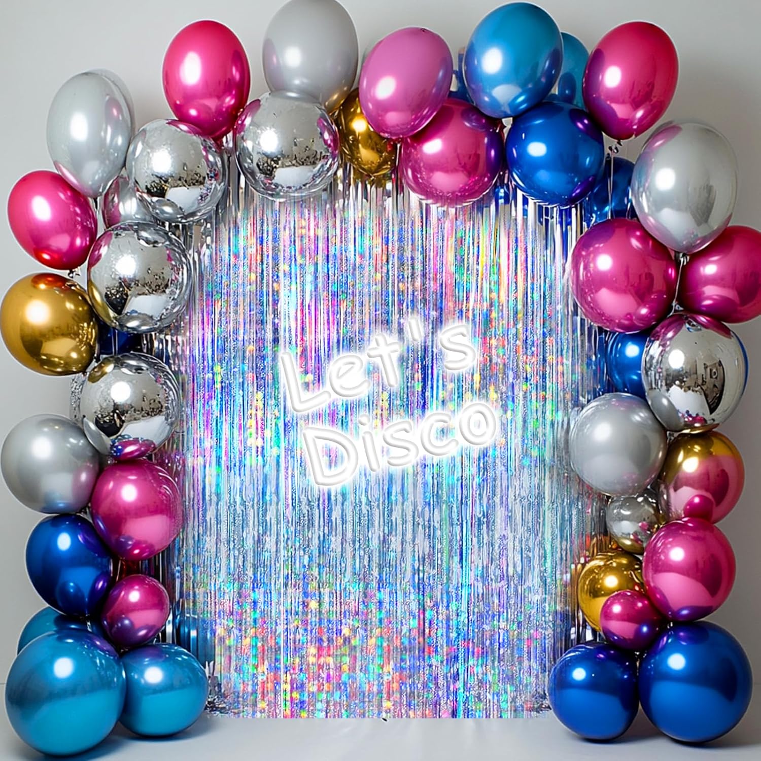 4 Packs Silver Foil Fringe Cur - Wedding Supply Decor avaliação e preço