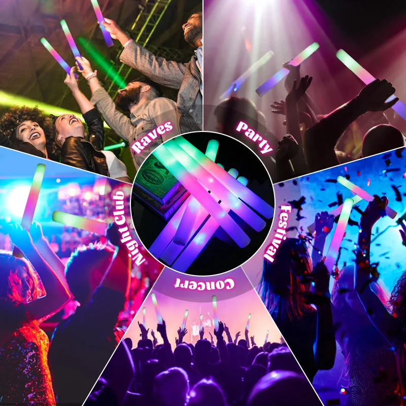 15/30Pcs LED Glow Sticks Bulk  - Wedding Supply Bulk avaliação e preço