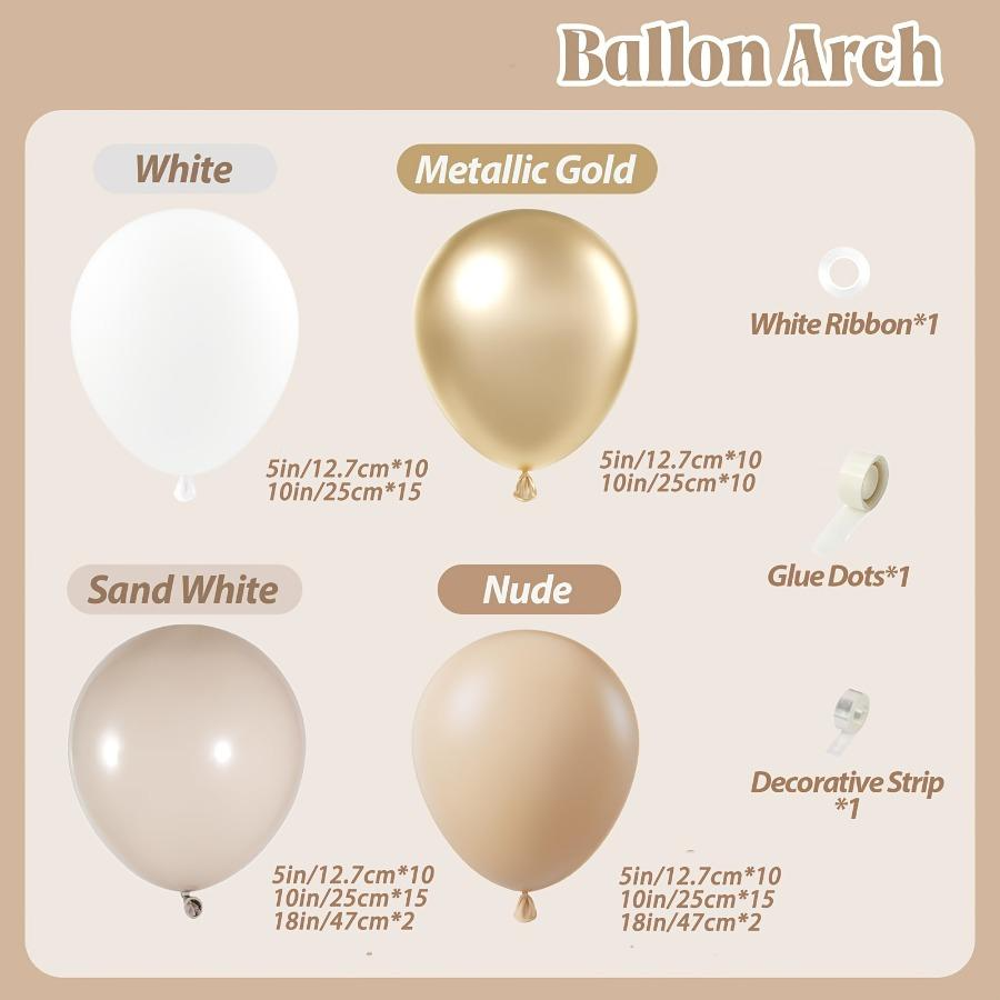 102pcs White Sand Metallic Gol - Wedding Supply Kit avaliação e preço