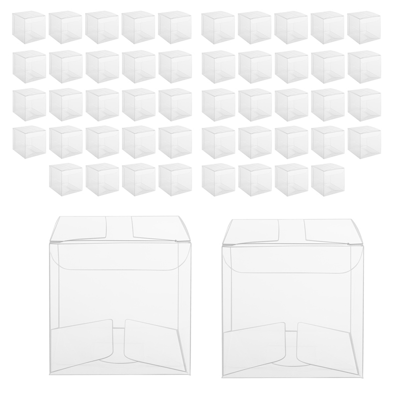 50Pcs Clear Plastic Boxes for  - Wedding Favor Box avaliação e preço