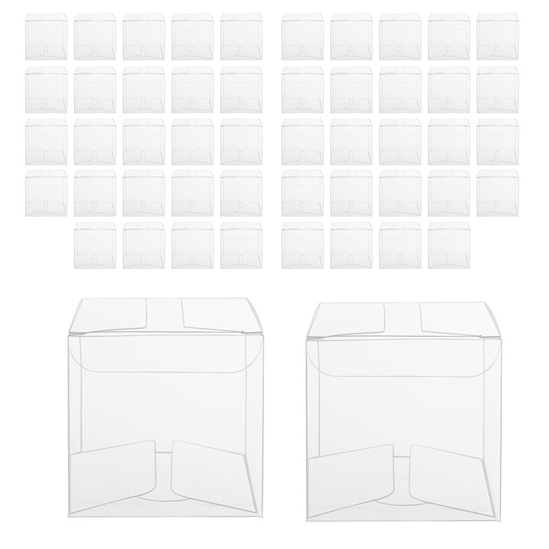 50Pcs Clear Plastic Boxes for  - Wedding Favor Box avaliação e preço