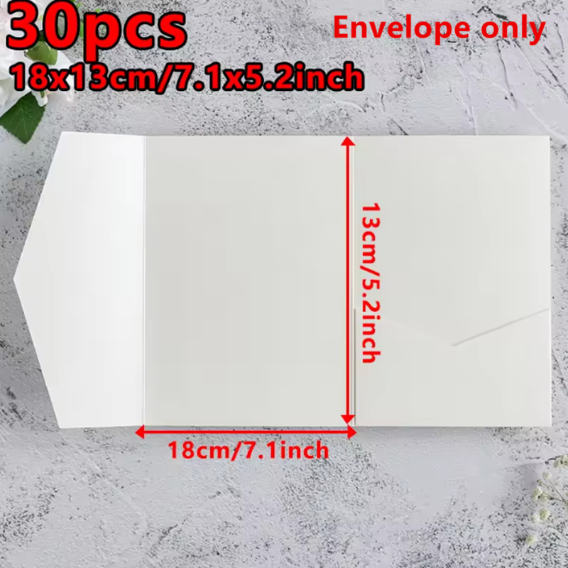30pcs 18x13cm Green Envelopes  - Wedding Supply Business avaliação e preço
