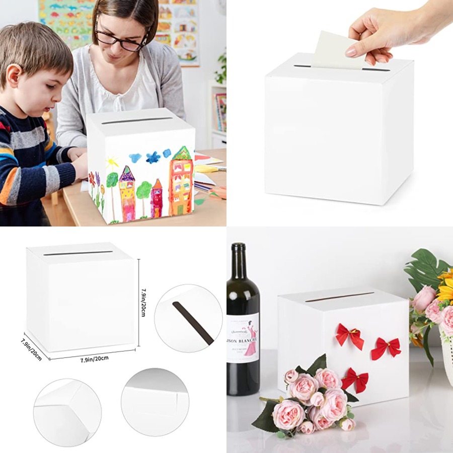 White Card Box Wedding Favors  - Wedding Favor Box avaliação e preço