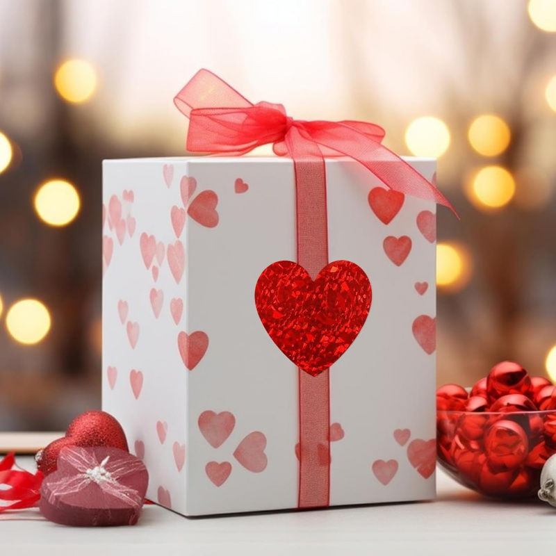 Heart Stickers - 500Pcs Valent - Wedding Envelopes avaliação e preço