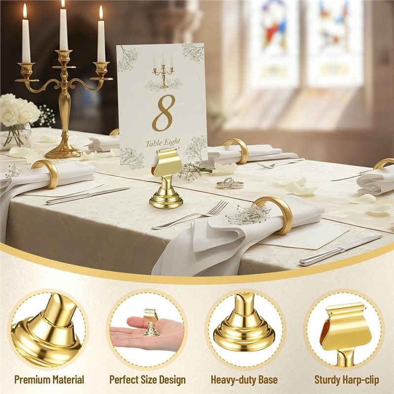 ~Latest Model 12Pcs Gold Mini  - Table Number Gold avaliação e preço