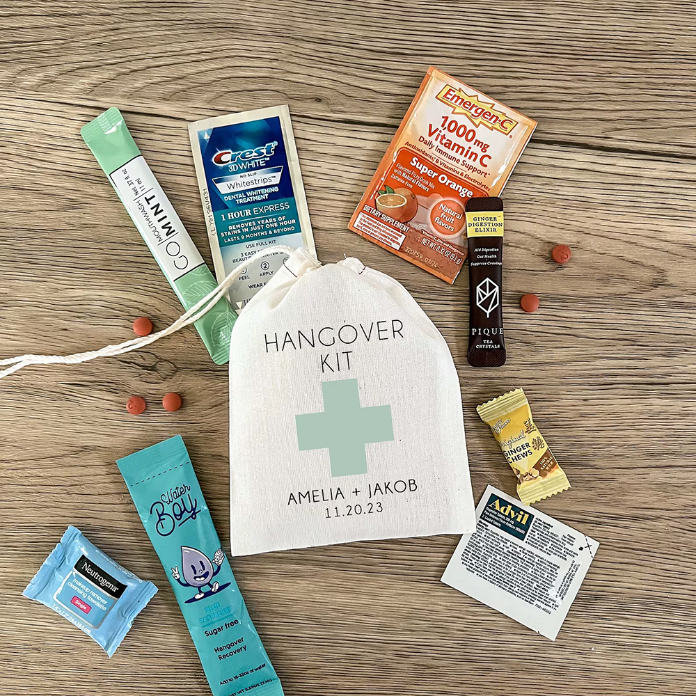 Custom 5Pcs Hangover Kit Cotto - Wedding Supply Kit avaliação e preço