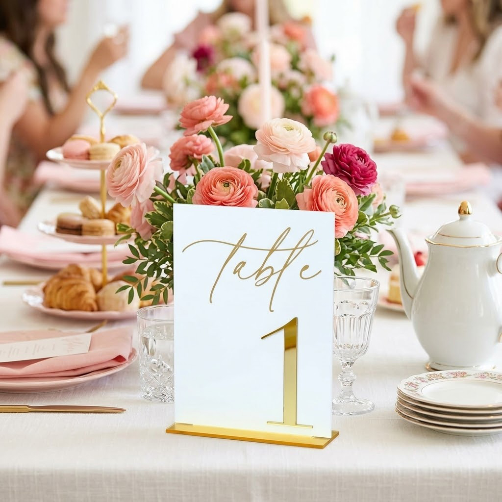 Wedding Table Numbers 1-10 wit - Table Number Gold avaliação e preço