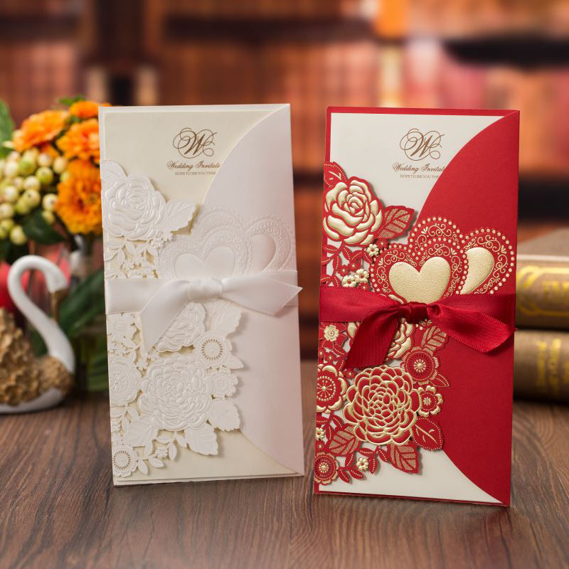 5/10Pcs Laser Cut Wedding Invi - Wedding Supply Business avaliação e preço