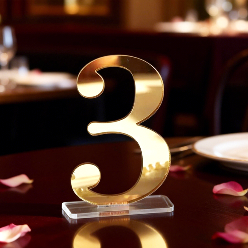 Numbers for Wedding Tables wit - Table Number Gold avaliação e preço