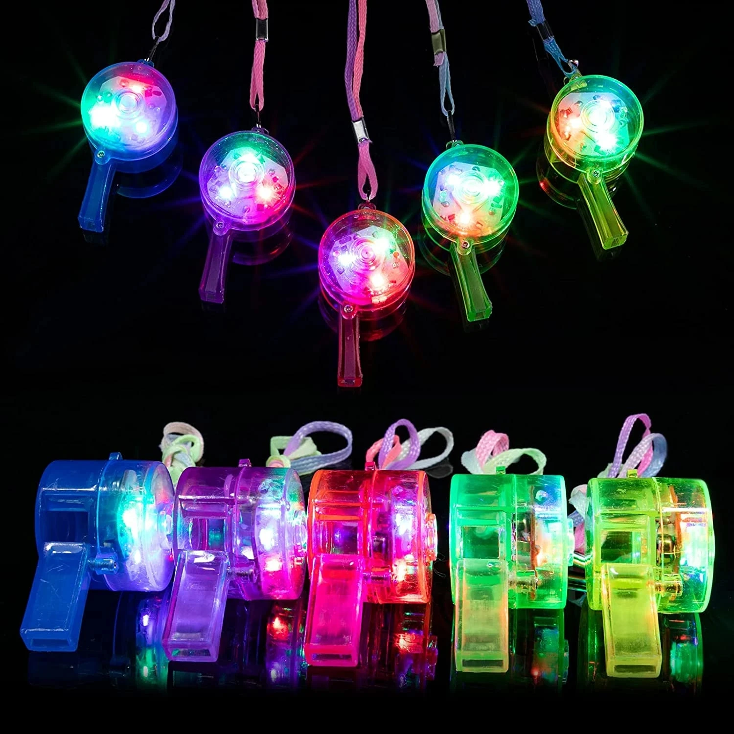 LED Light Up Whistle Glow Whis - Wedding Supply Bulk avaliação e preço