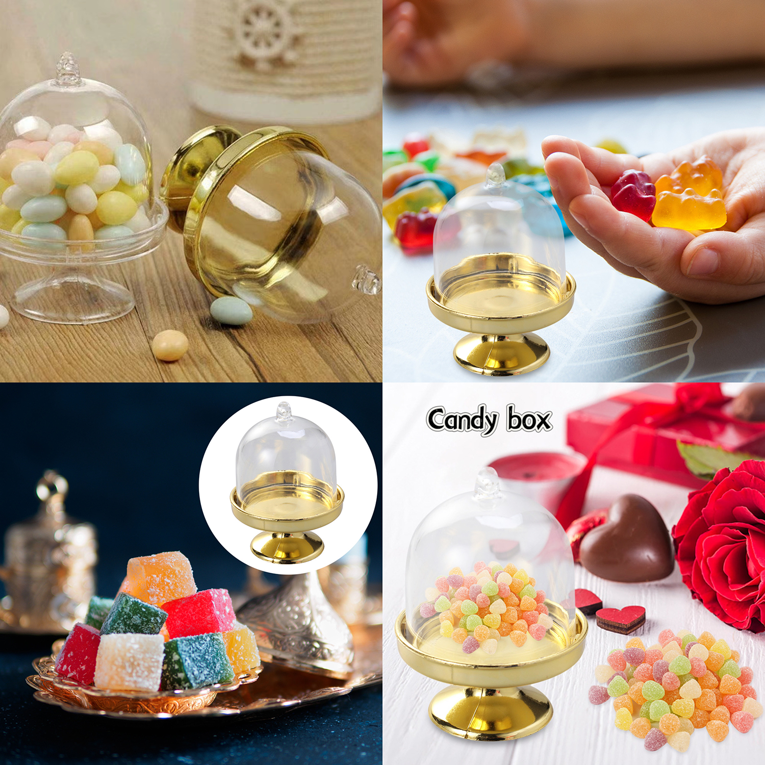 Plastic Mini Cake Stand with D - Wedding Supply Bulk avaliação e preço