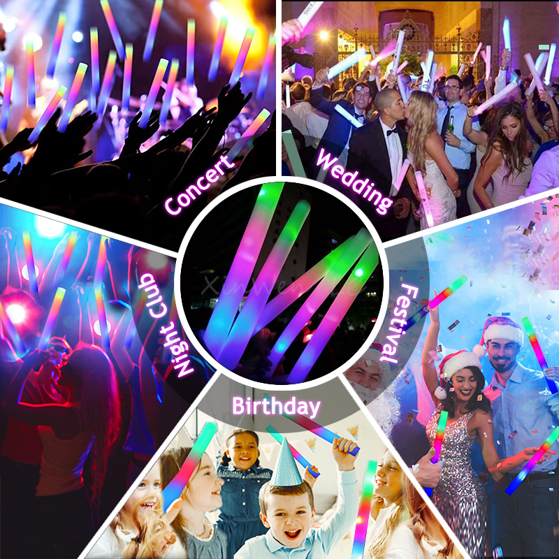 15/30Pcs RGB LED Party Supplie - Wedding Supply Bulk avaliação e preço