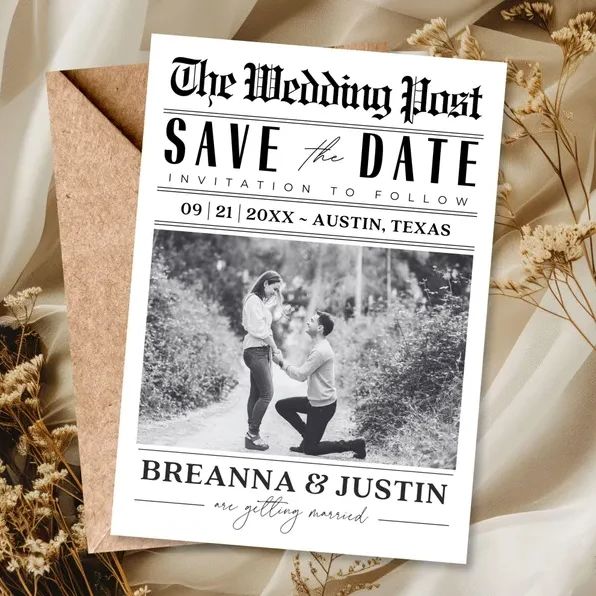 Custom Save The Date Photo New - Wedding Supply Business avaliação e preço