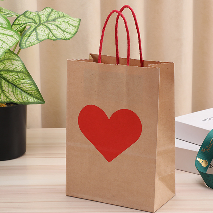 10pcs Yellow Kraft Paper Tote  - Wedding Party Supply Store avaliação e preço