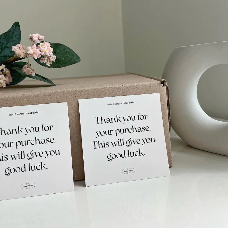 Custom Thank You Card For Smal - Wedding Supply Business avaliação e preço
