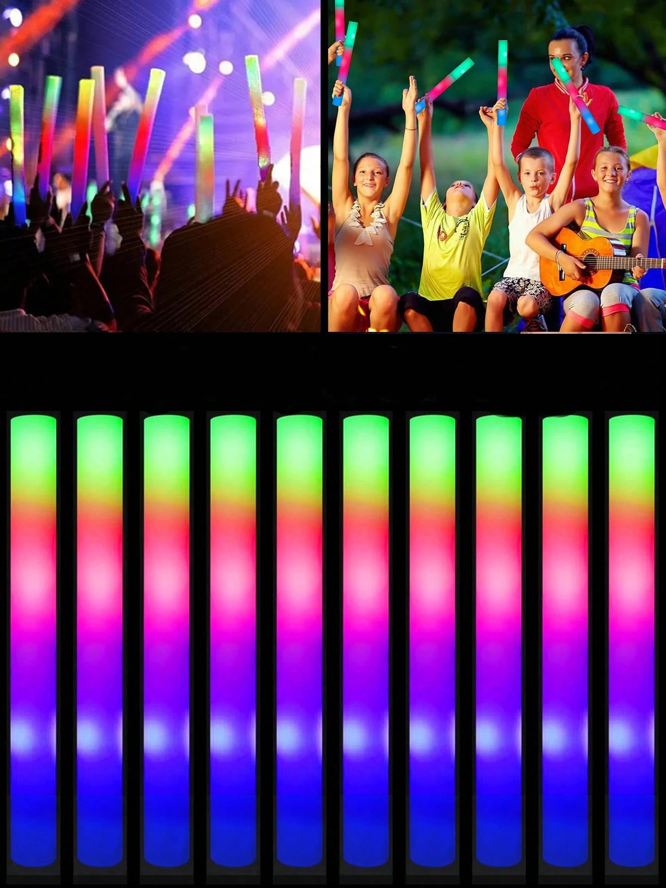 36 Foam Glow Sticks in Bulk, 3 - Wedding Supply Bulk avaliação e preço