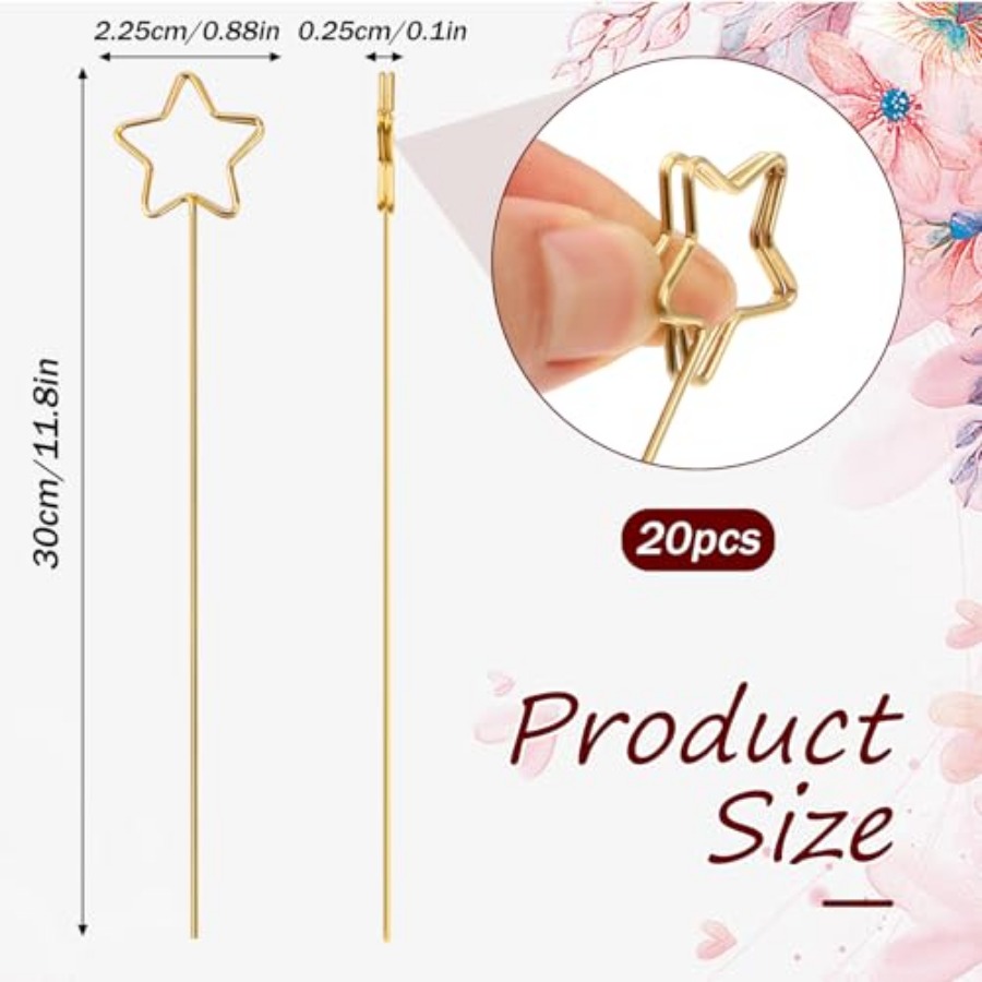 20Pcs Metal Floral Place Card  - Table Number Gold avaliação e preço