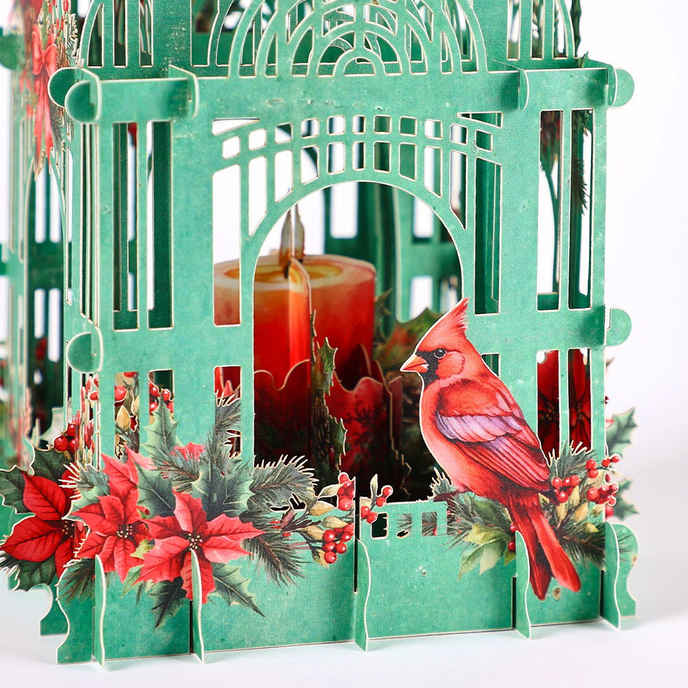 Christmas Poinsettia 3D Box Ca - Wedding Supply Business avaliação e preço