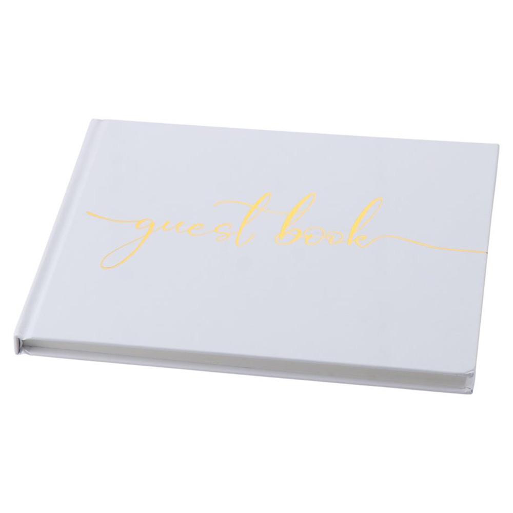 Pink/Black/White Wedding Guest - Personalized Guest Book avaliação e preço