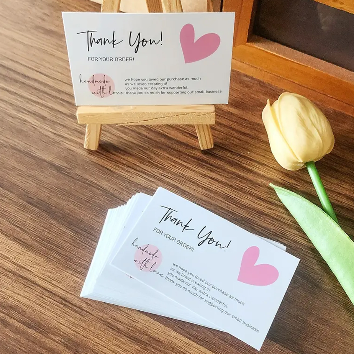 50pcs Thank You Card Exquisite - Wedding Supply Business avaliação e preço