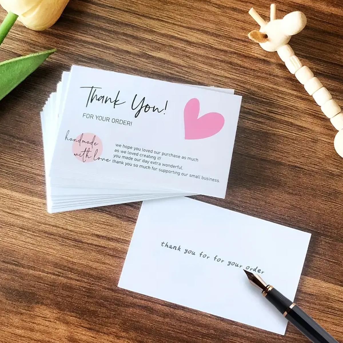 50pcs Thank You Card Exquisite - Wedding Supply Business avaliação e preço