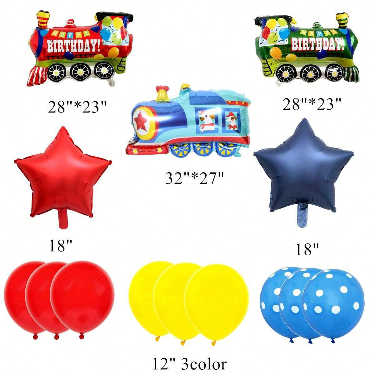 14pcs Train Balloon Kit for Bi - Wedding Supply Kit avaliação e preço