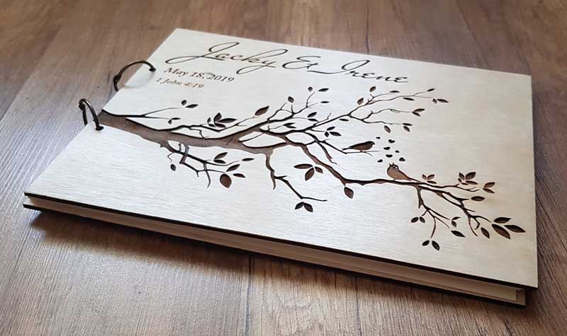 Personalized Engraved  Wooden  - Personalized Guest Book avaliação e preço