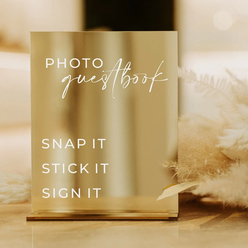 Rectangle Gold Mirror Wedding  - Table Number Gold avaliação e preço