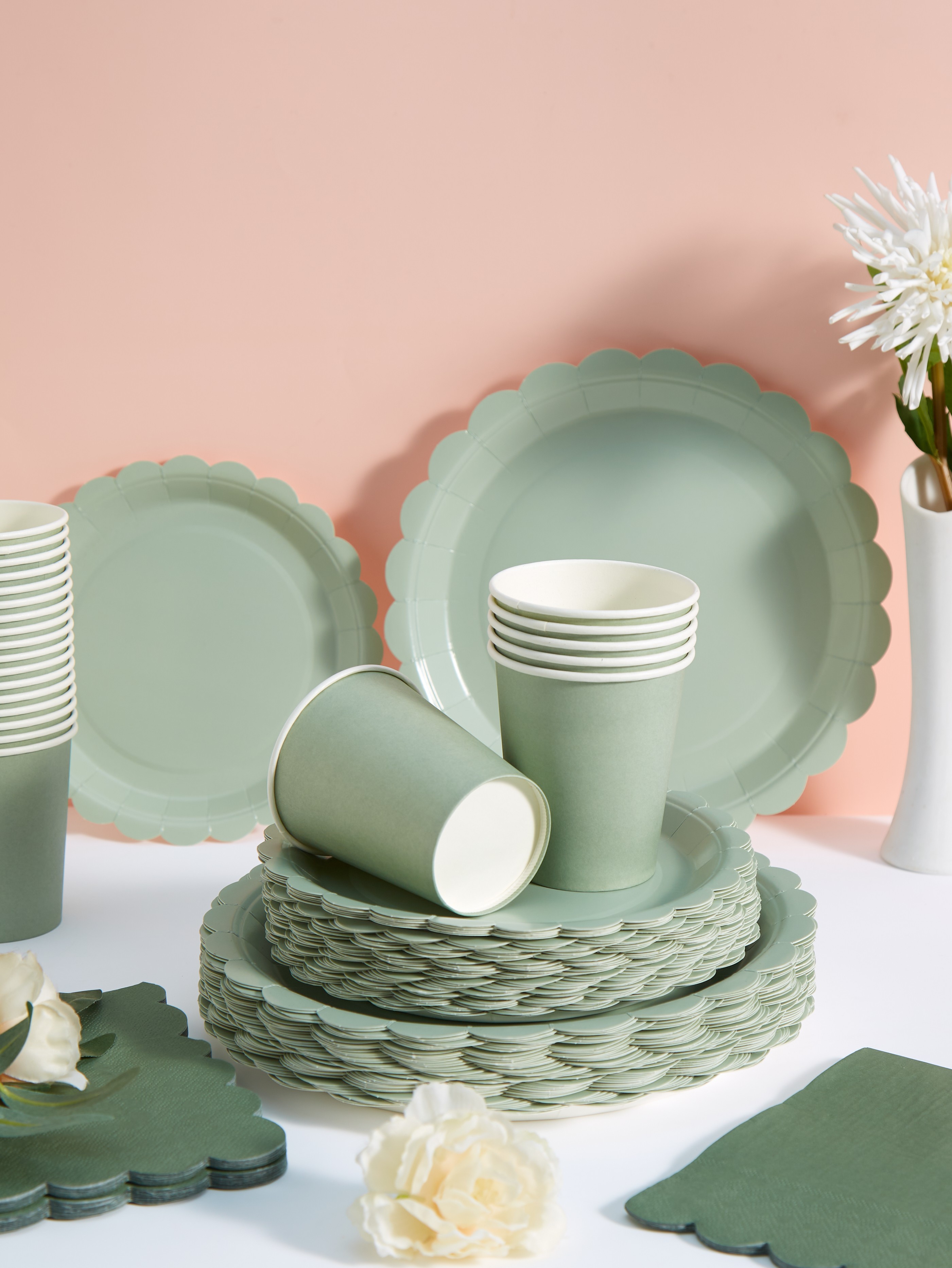 97pcs/set Disposable Tableware - Wedding Supply Decor avaliação e preço