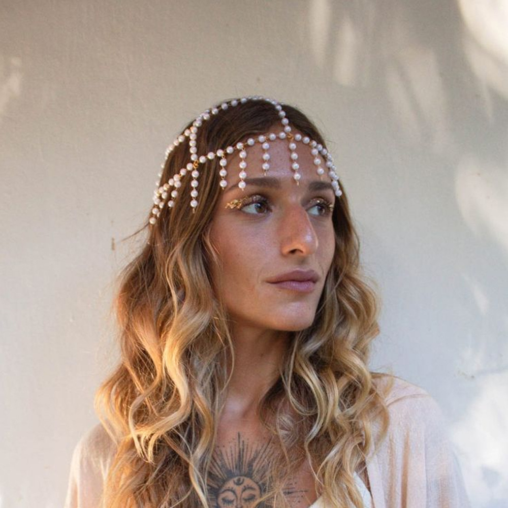 Great Gatsby Pearl Tassel Head - Indian Wedding Supply avaliação e preço
