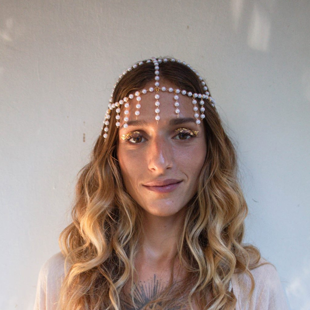 Great Gatsby Pearl Tassel Head - Indian Wedding Supply avaliação e preço