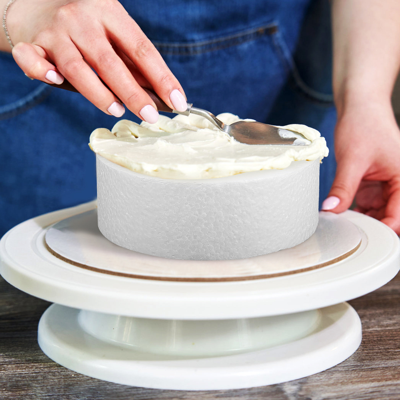 3Pcs DIY Round Cake Dummies Ba - Wedding Supply Decor avaliação e preço