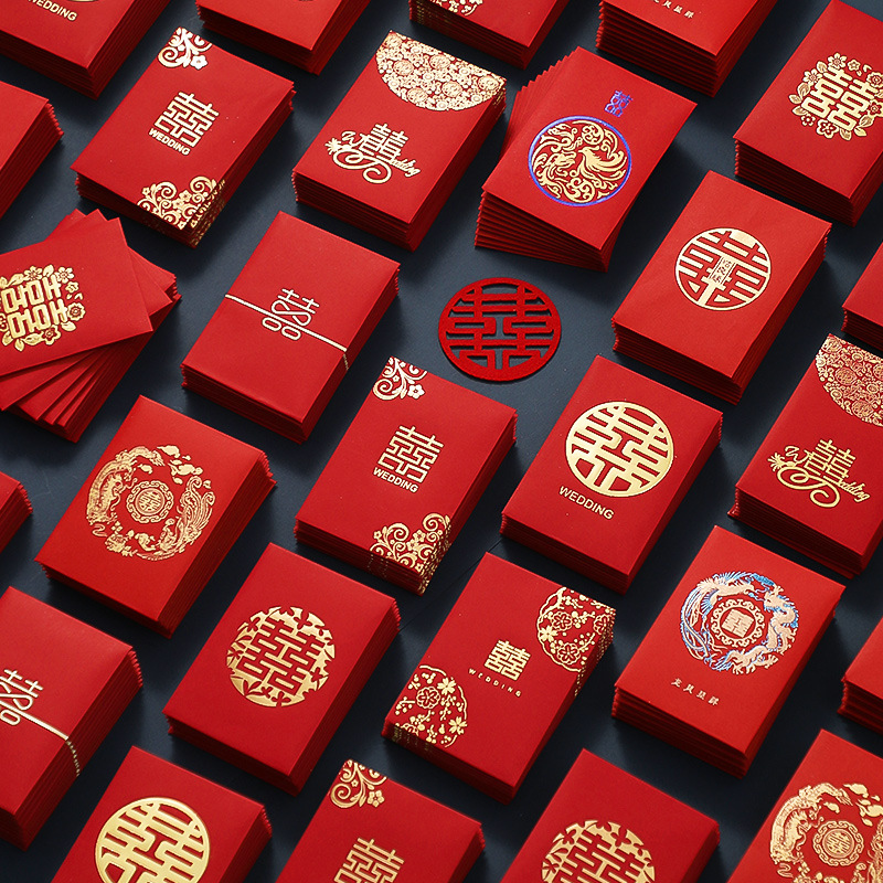 50pcs Chinese New Year Red Env - Wedding Envelopes avaliação e preço