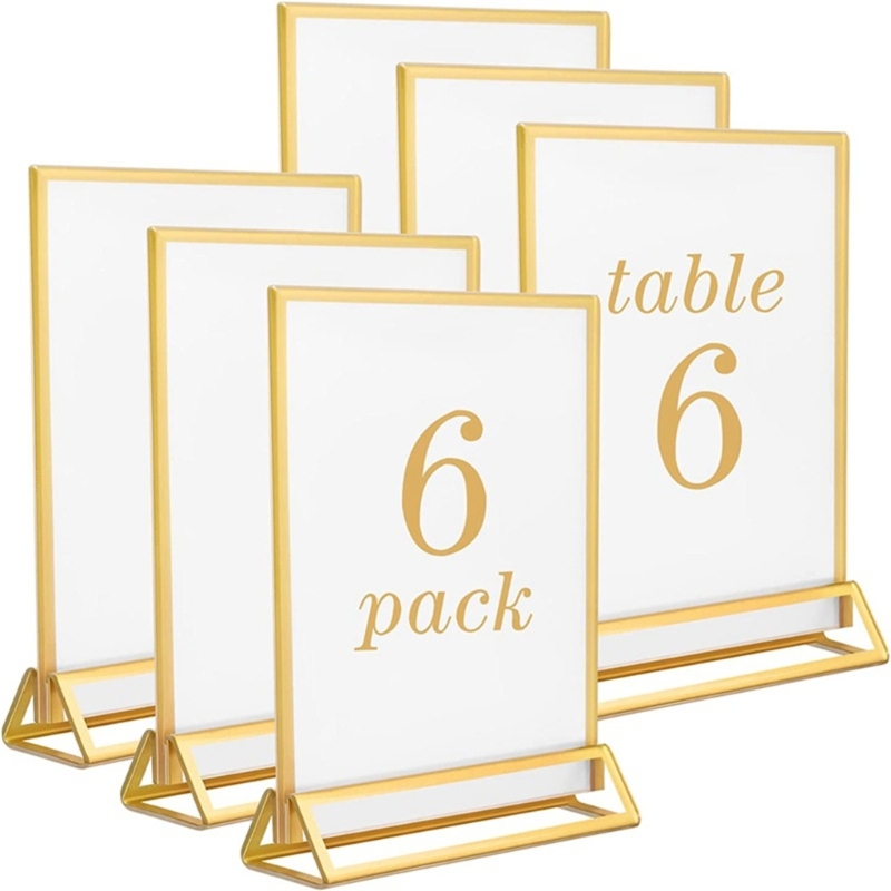 Clear Acrylic Wedding Table Nu - Table Number Gold avaliação e preço
