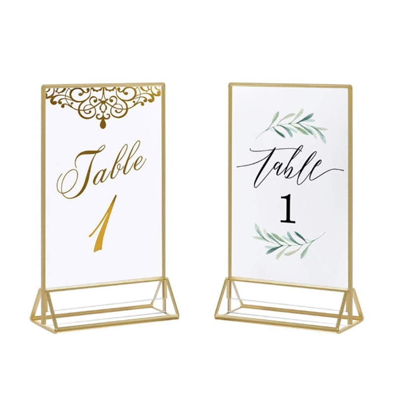 Clear Acrylic Wedding Table Nu - Table Number Gold avaliação e preço