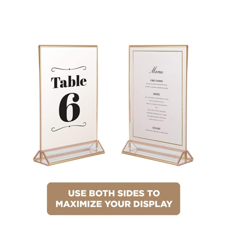 Clear Acrylic Wedding Table Nu - Table Number Gold avaliação e preço