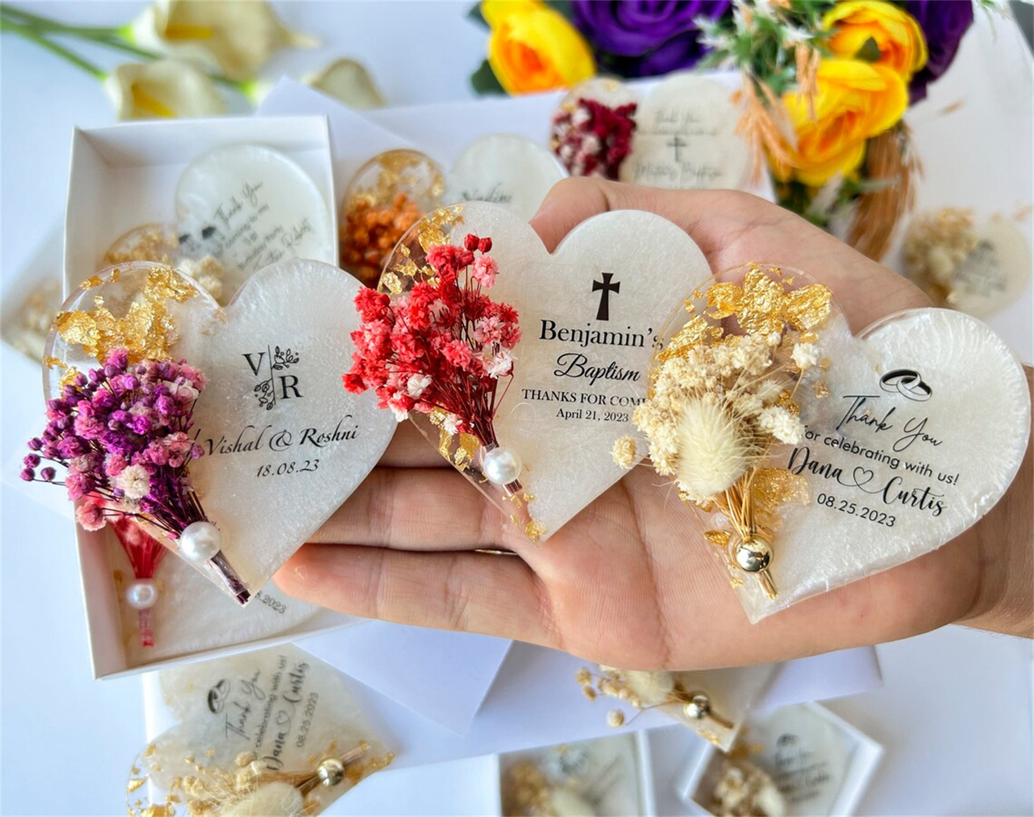 Personalized Magnet Favor for  - Wedding Favor Box avaliação e preço